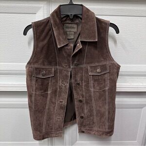 Brandon Thomas Sleeveless Leather Jacket/Vest. Size Small.